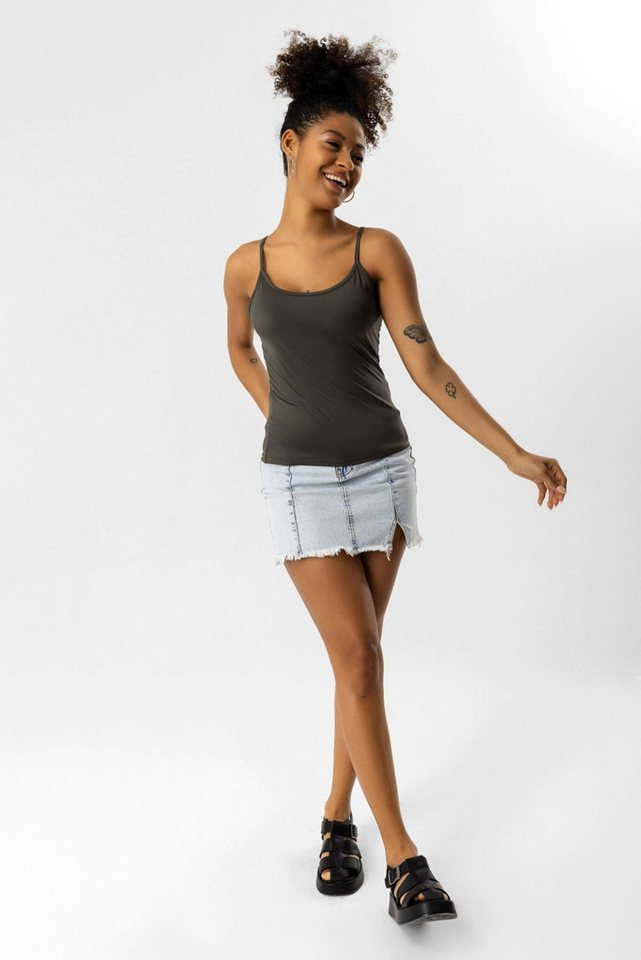 No Matter What Kapuzenpullover Stretch-Top mit dünnen Trägern von No Matter What