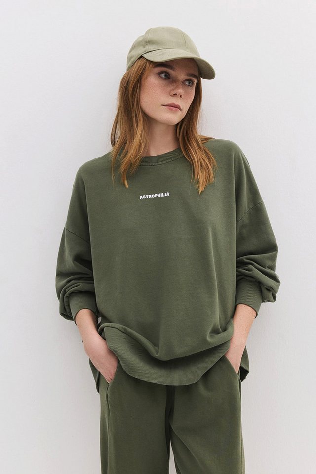No Matter What Kapuzenpullover Sweatshirt mit Slogan und verblasstem Effekt von No Matter What