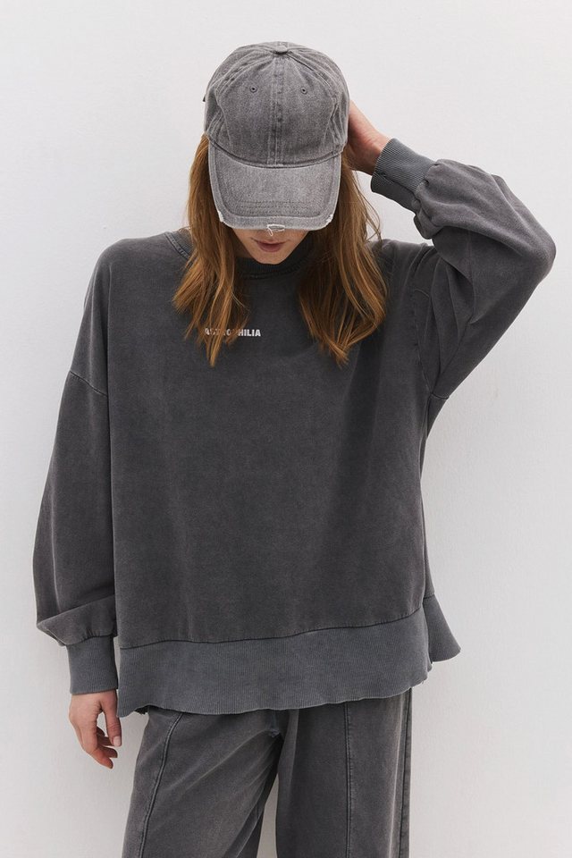 No Matter What Sweatshirt Sweatshirt mit Slogan und verblasstem Effekt von No Matter What