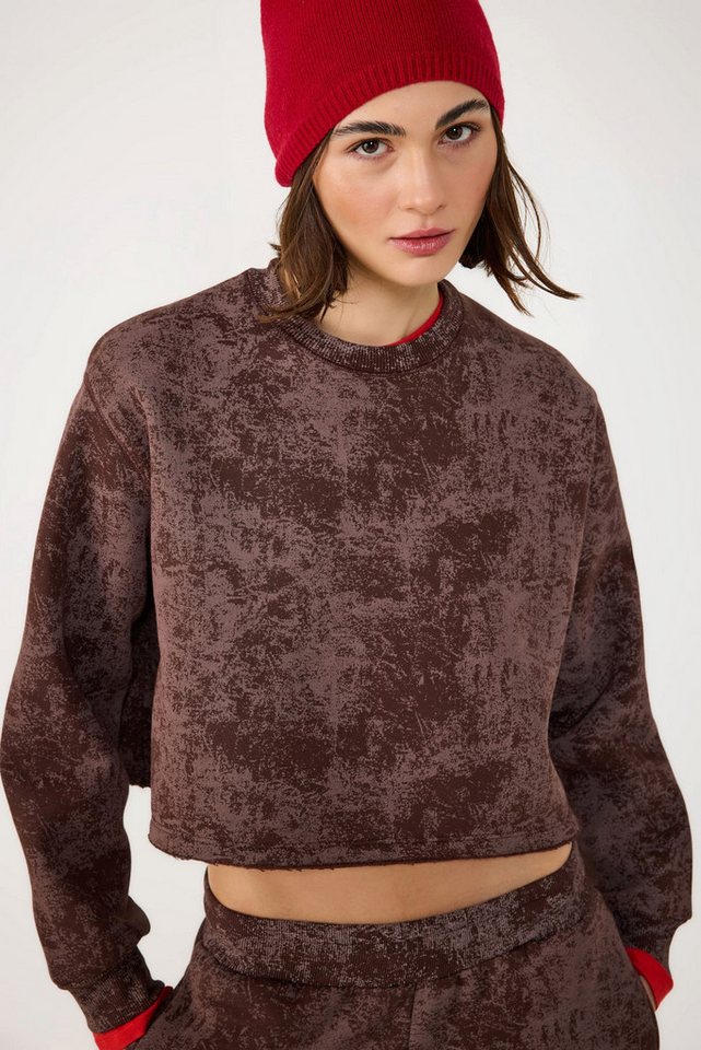 No Matter What Kapuzenpullover Waschbares Basic-Crop-Sweatshirt von No Matter What