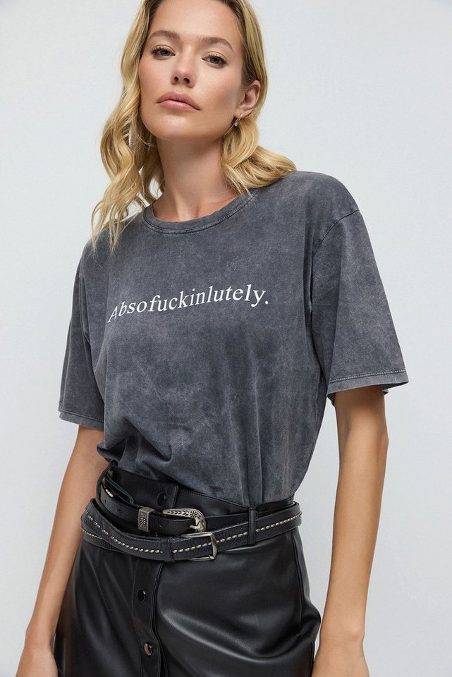 No Matter What T-Shirt Gedrucktes Basic-T-Shirt von No Matter What