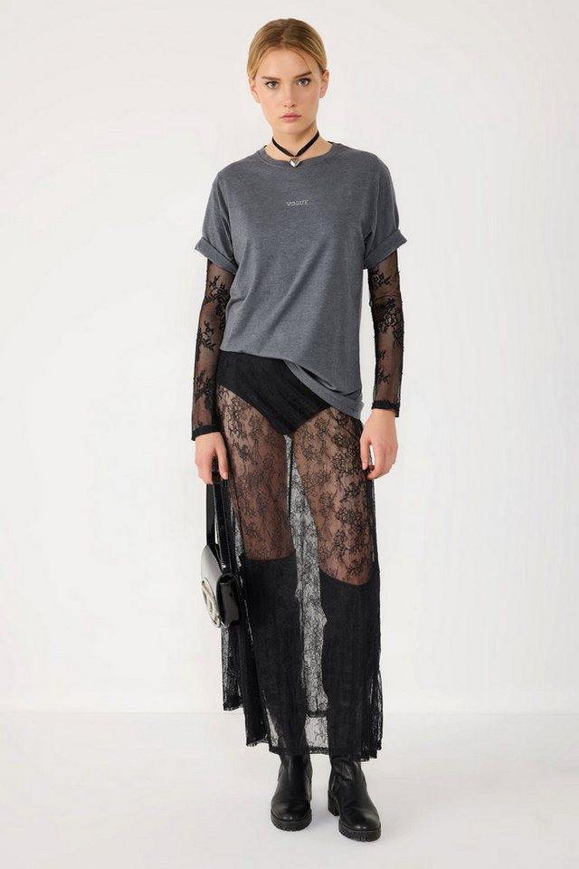 No Matter What T-Shirt Kohle Säure Stein Rundhals Komfort T-Shirt von No Matter What