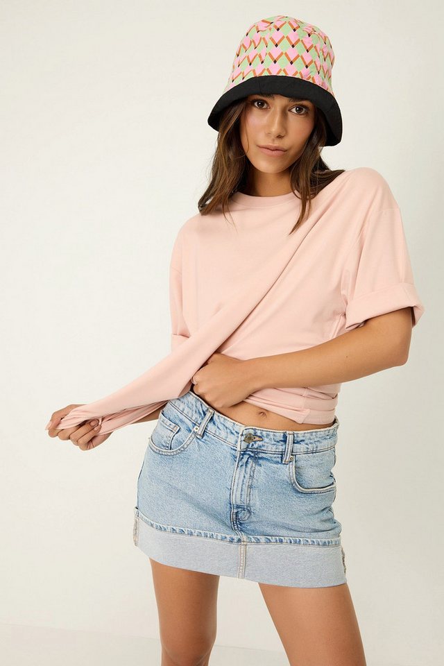 No Matter What T-Shirt Oversize-Basic-T-Shirt mit Muster von No Matter What