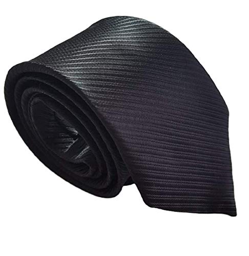 No Name Ltd Schlichte schwarze Krawatte für Herren, Beerdigung, Nadelstreifen, gelegentliche Hochzeit, Seidenkrawatte, Schwarz , Einheitsgröße No Name Ltd Schlichte schwarze Krawatte für Herren, Beerdigung, Nadelstreifen, gelegentliche Hochzeit, Seidenkrawatte, Schwarz , Einheitsgröße von No Name Ltd