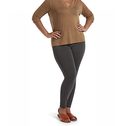 No Nonsense Klassische Denim-Leggings für Damen, Jeggings für Damen mit echten Gesäßtaschen, Stretch-Jeans mit hoher Taille, GRAU, S von No Nonsense