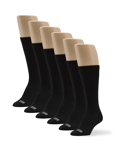 No Nonsense Damen Expantech Recycled Polyester Crew Socke, Schwarz, 6 Paar, 36.5-43 EU (6er Pack) von No Nonsense