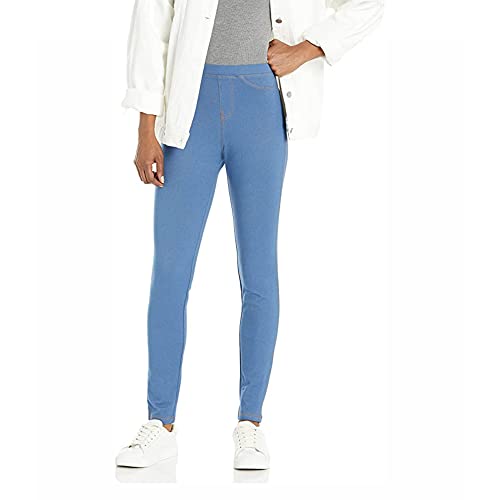 No Nonsense Damen Stretch Taschen Leggings, Light Denim, Groß von No Nonsense