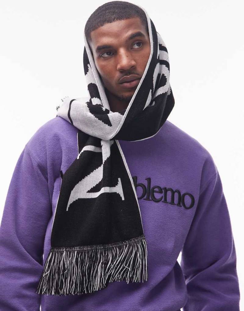 No Problemo - Wendeschal in Schwarz und Weiß mit Logo von No Problemo