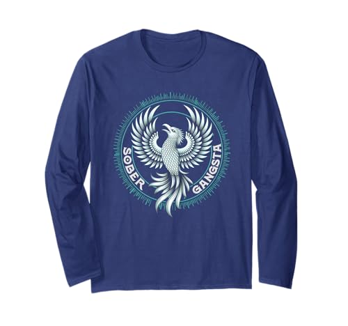 Süße Nüchternde Gangsta Nobriety Mama AA Phoenix Bird Strong NA Langarmshirt Süße Nüchternde Gangsta Nobriety Mama AA Phoenix Bird Strong NA Langarmshirt von No Shame In My Recovery Game Drug-Free Gangster