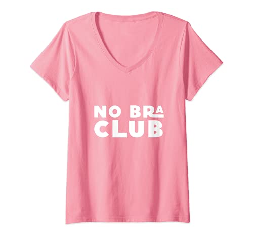 Damen No bra club T-Shirt mit V-Ausschnitt von No bra club Top Shirt
