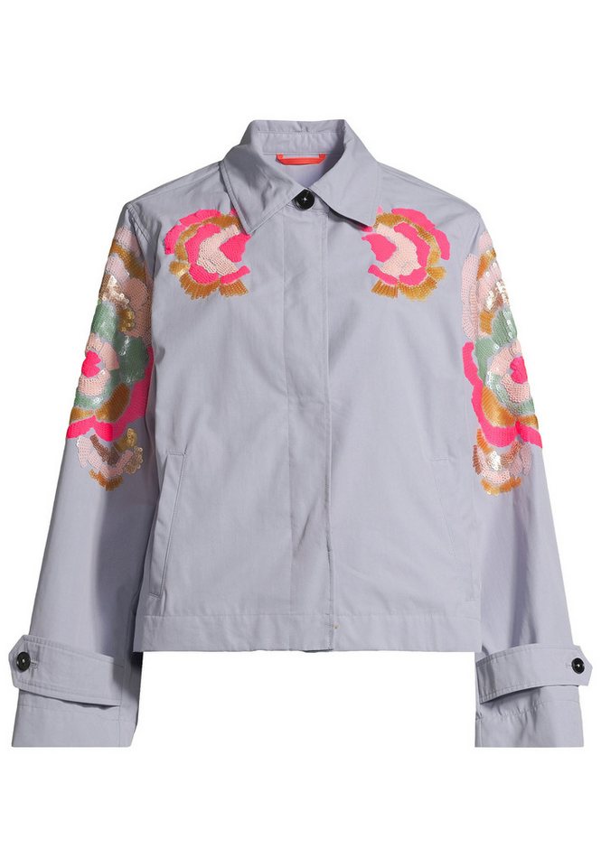 No.1 COMO Outdoorjacke BLUE mit Pailletten von No.1 COMO