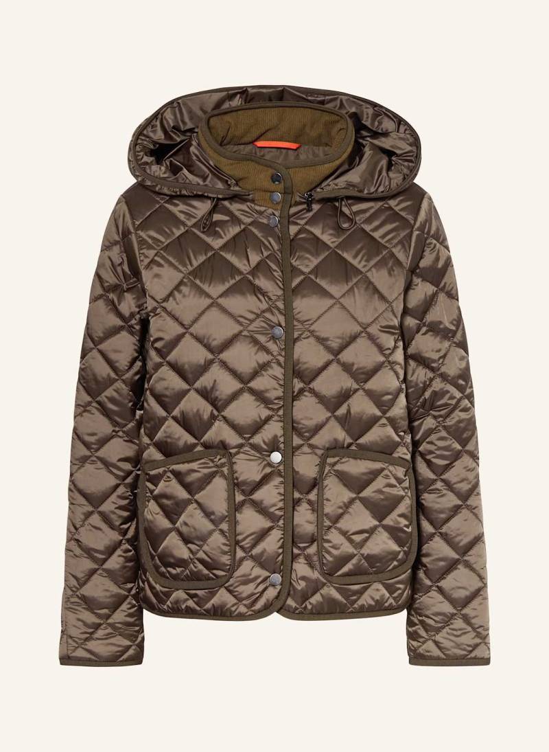 No.1 Como Steppjacke Quebec Mit Abnehmbarer Kapuze beige von No.1 Como