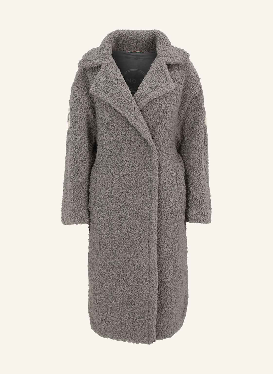 No.1 Como Teddyfell-Mantel Noemi grau von No.1 Como