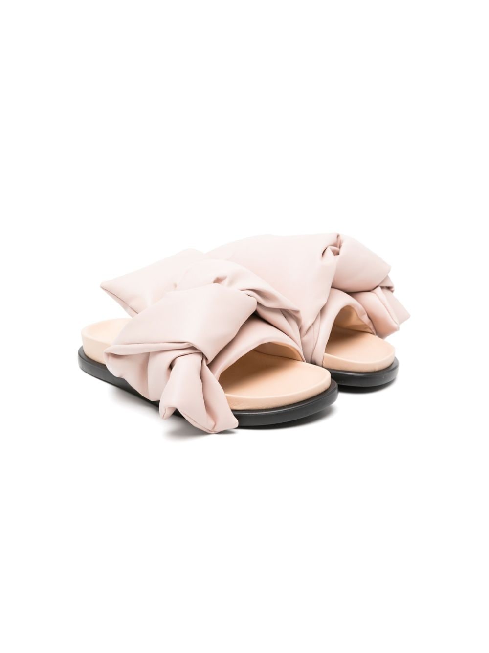 Nº21 Kids Gepolsterte Pantoletten mit Twist-Detail - Nude von Nº21 Kids