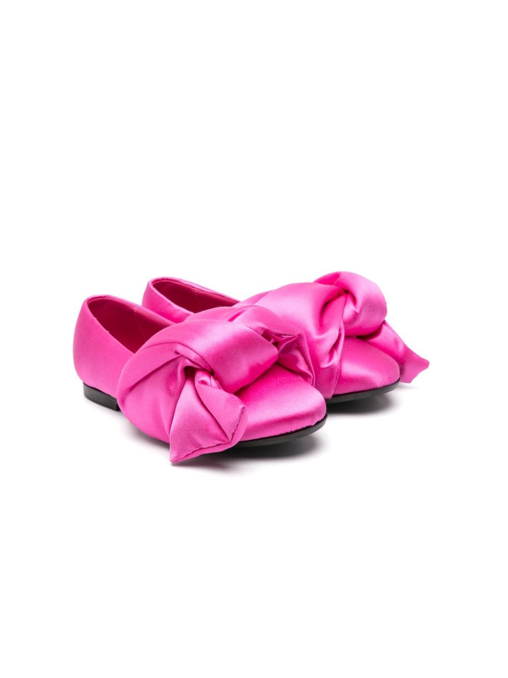 Nº21 Kids Satin-Ballerinas mit Knotendetail - Rosa von Nº21 Kids