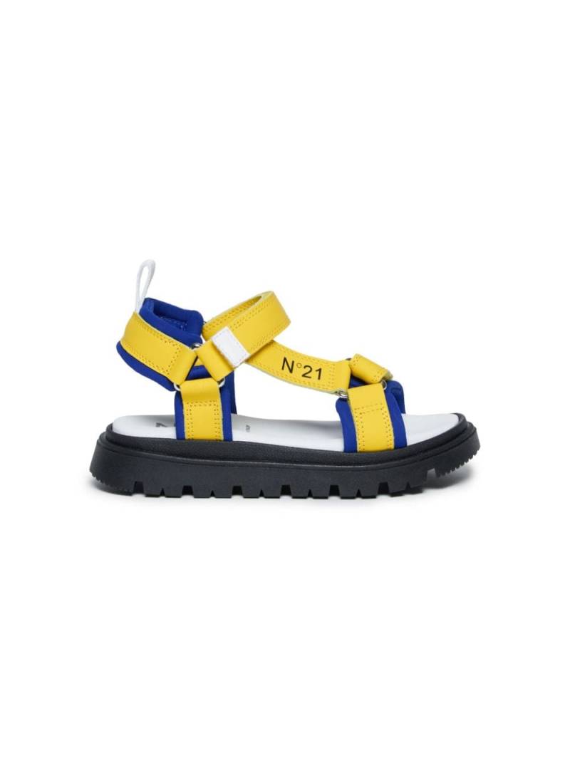 Nº21 Kids Logo-Sandalen mit Profilsohle - Gelb von Nº21 Kids