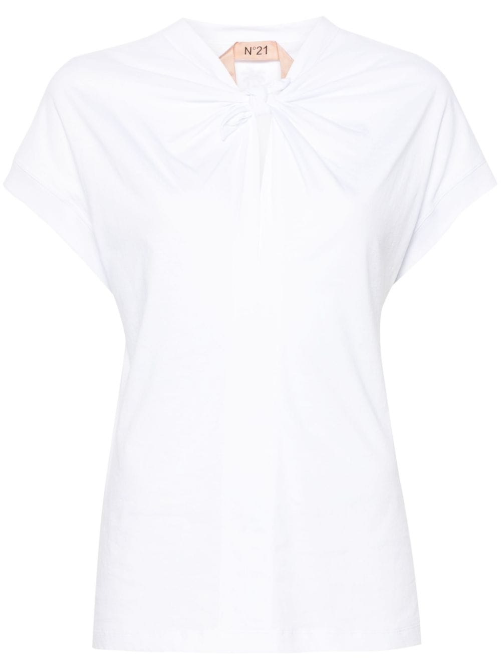 Nº21 T-Shirt mit Knotendetail - Weiß von Nº21