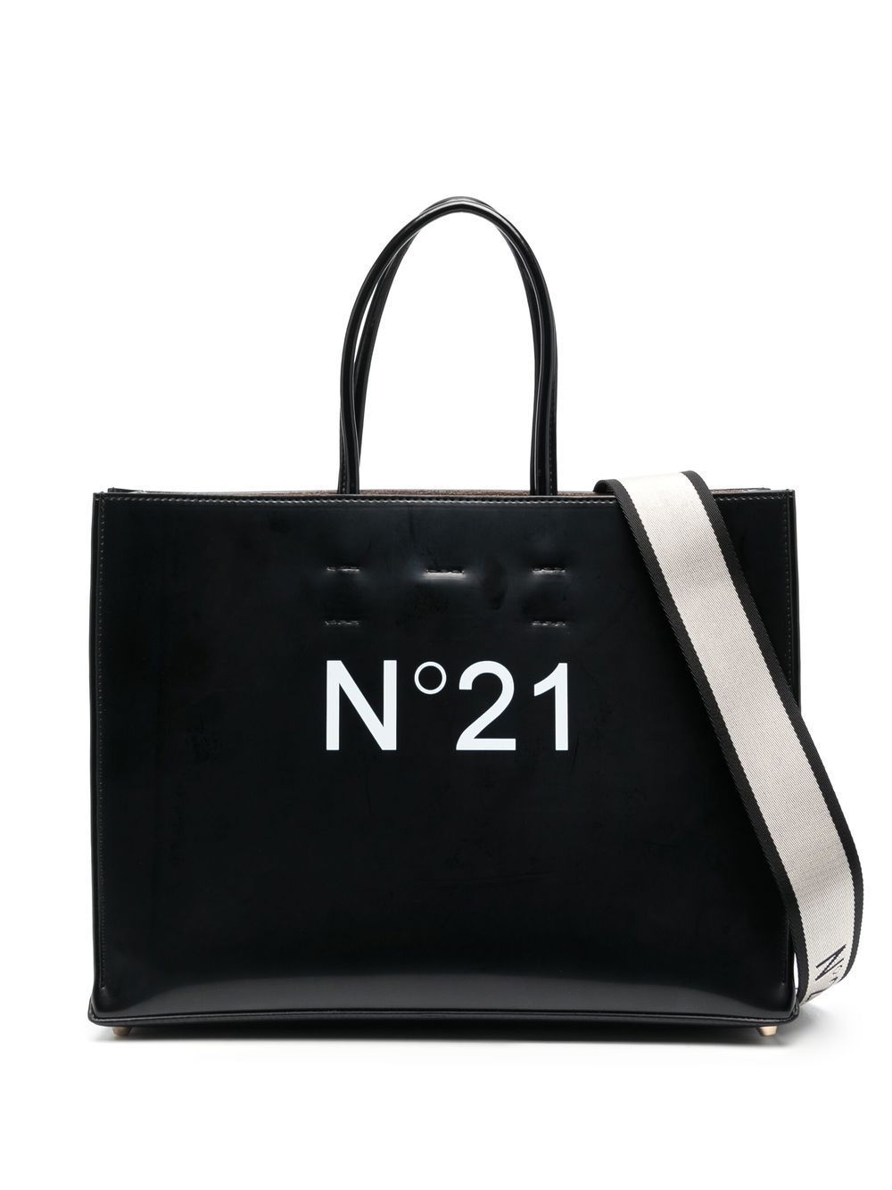 Nº21 Shopper mit Logo-Print - Schwarz von Nº21