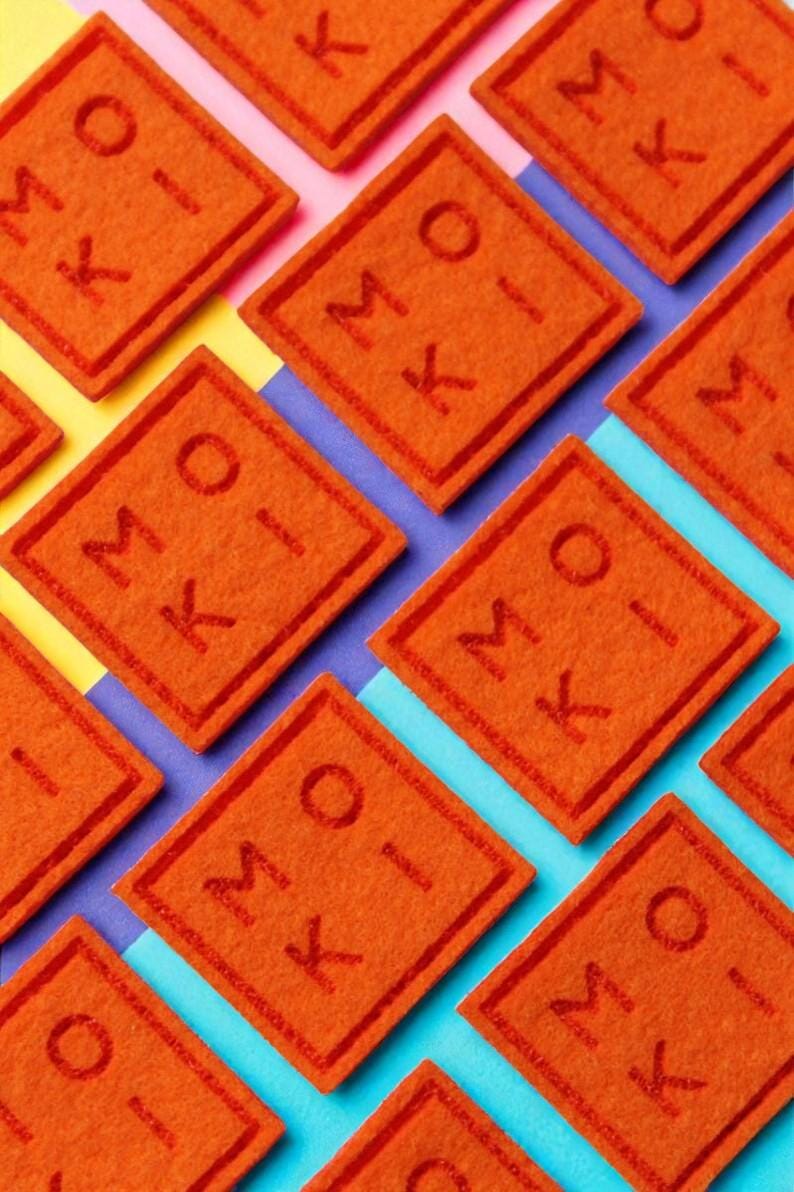 Personalisierte Filzetiketten Für Handarbeiten - Accessoires Zum Basteln, Stricken, Häkeln, Kleidung, Geschenke 3 Mm Filz, 19 Farben Nobaa von NoBaa