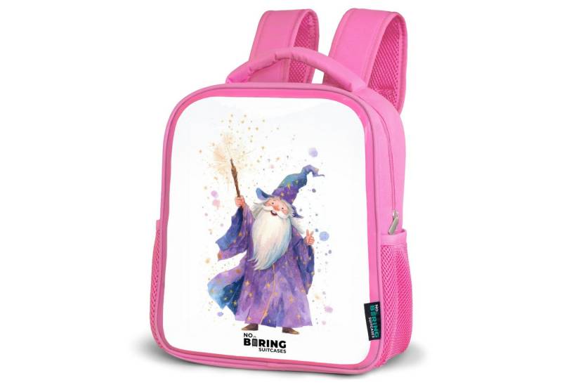 NoBoringSuitcases.com© Rucksack Alter Magier mit Stab, Kinderrucksack, Schulrucksack, Freizeitrucksack, Mädchen, Kindergarten von NoBoringSuitcases.com©