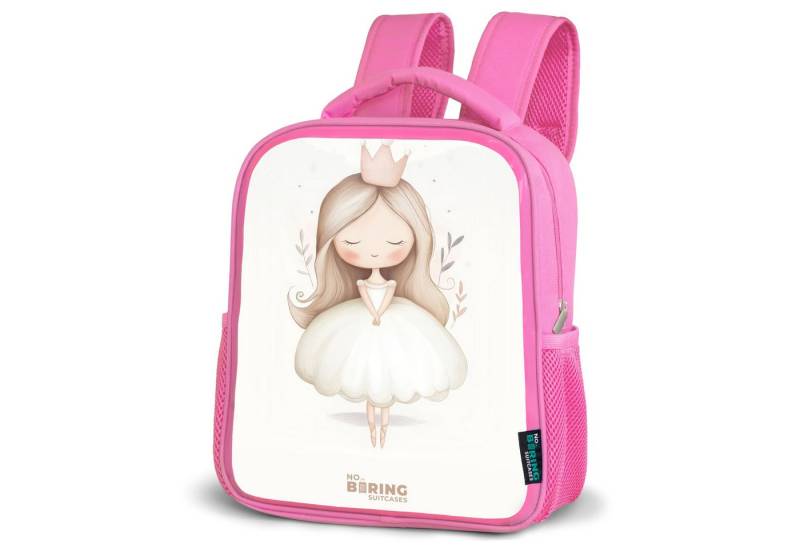 NoBoringSuitcases.com© Rucksack Anmutige Prinzessin in Weiß, Kinderrucksack, Schulrucksack, Freizeitrucksack, Mädchen, Kindergarten von NoBoringSuitcases.com©