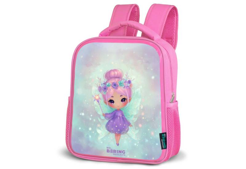 NoBoringSuitcases.com© Rucksack Blumenfee in pastellfarbenem Glanz, Kinderrucksack, Schulrucksack, Freizeitrucksack, Mädchen, Kindergarten von NoBoringSuitcases.com©