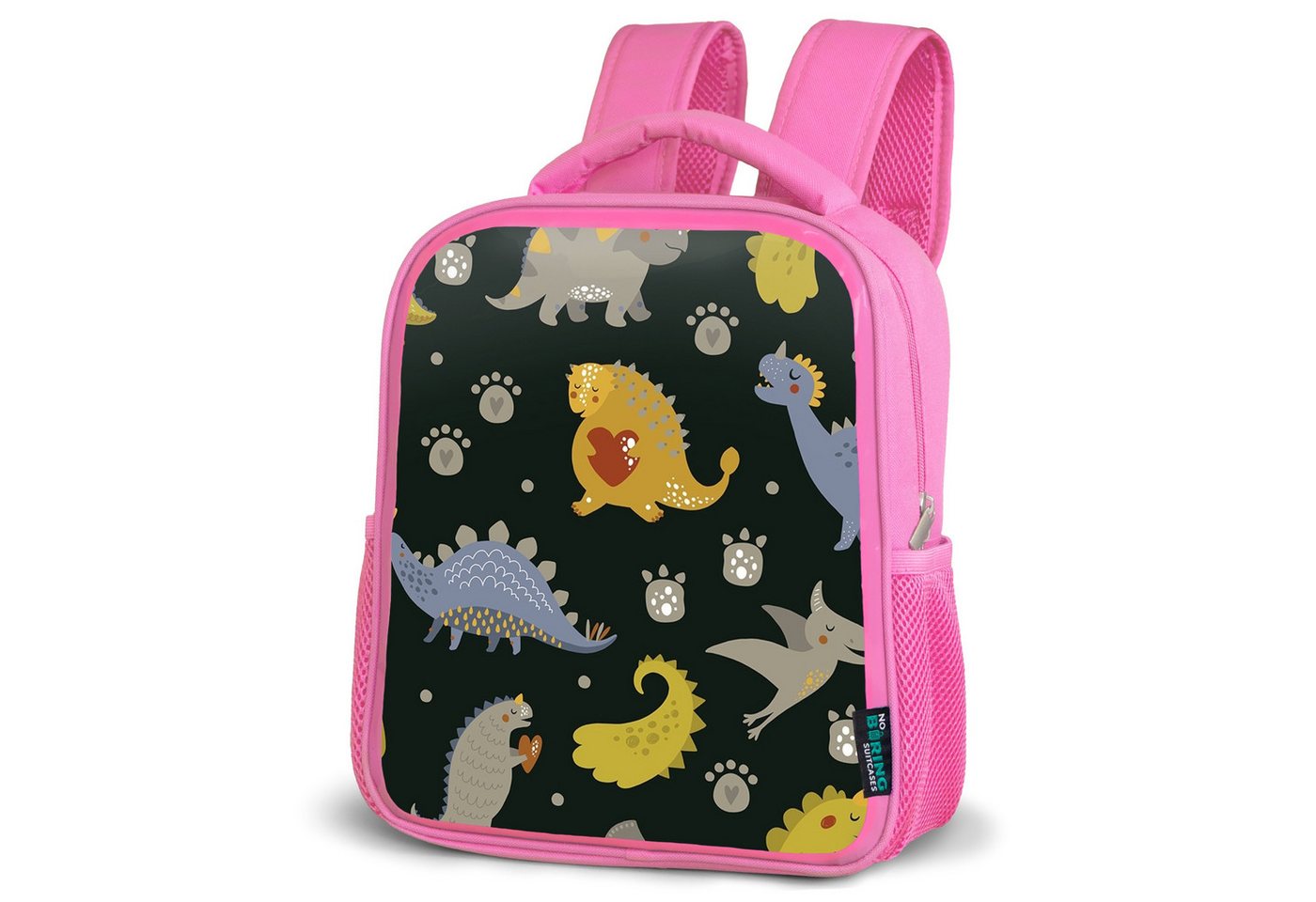 NoBoringSuitcases.com© Reisetasche Dino - Kinder - Schnittmuster - Jungen - Mädchen - Dinosaurier, Kinderrucksack, Schulrucksack, Freizeitrucksack, Mädchen, Kindergarten von NoBoringSuitcases.com©