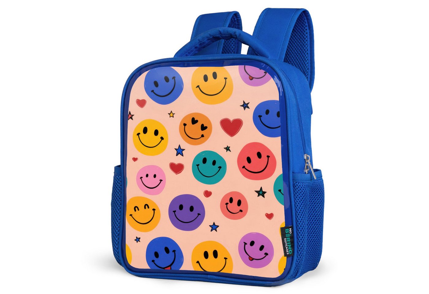 NoBoringSuitcases.com© Reisetasche Farbenfest des Lächelns, Kinderrucksack, Schulrucksack, Freizeitrucksack, Jungen, Kindergarten von NoBoringSuitcases.com©