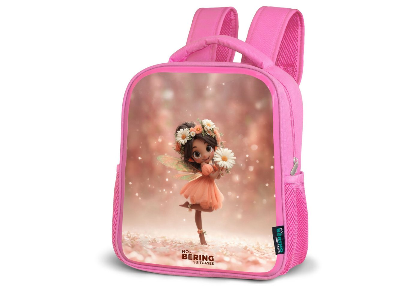 NoBoringSuitcases.com© Rucksack Fee mit Gänseblümchen, Kinderrucksack, Schulrucksack, Freizeitrucksack, Mädchen, Kindergarten von NoBoringSuitcases.com©