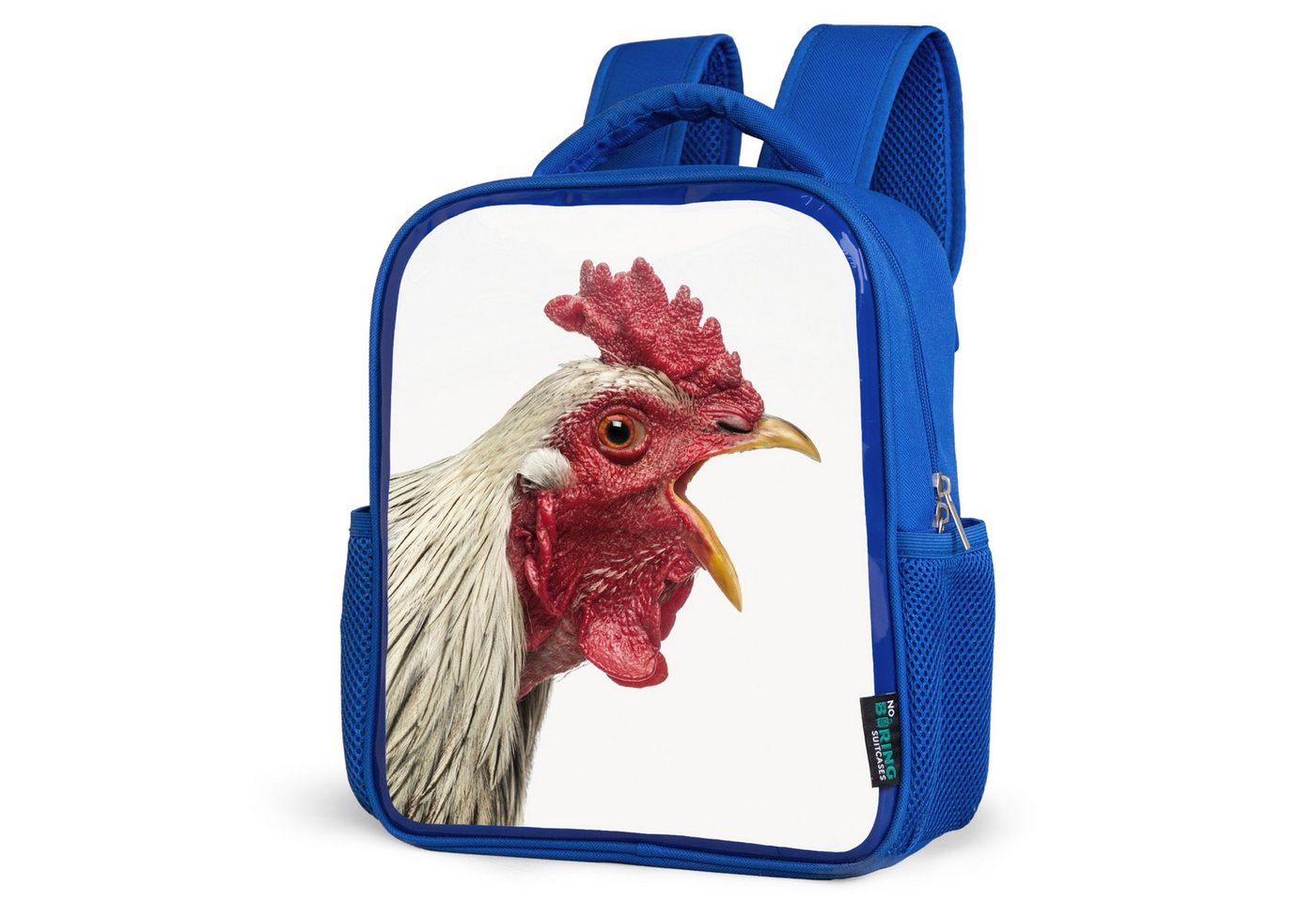 NoBoringSuitcases.com© Reisetasche Hahn - Tiere - Bauernhoftiere - Jungen - Kinder - Mädchen, Kinderrucksack, Schulrucksack, Freizeitrucksack, Jungen, Kindergarten von NoBoringSuitcases.com©