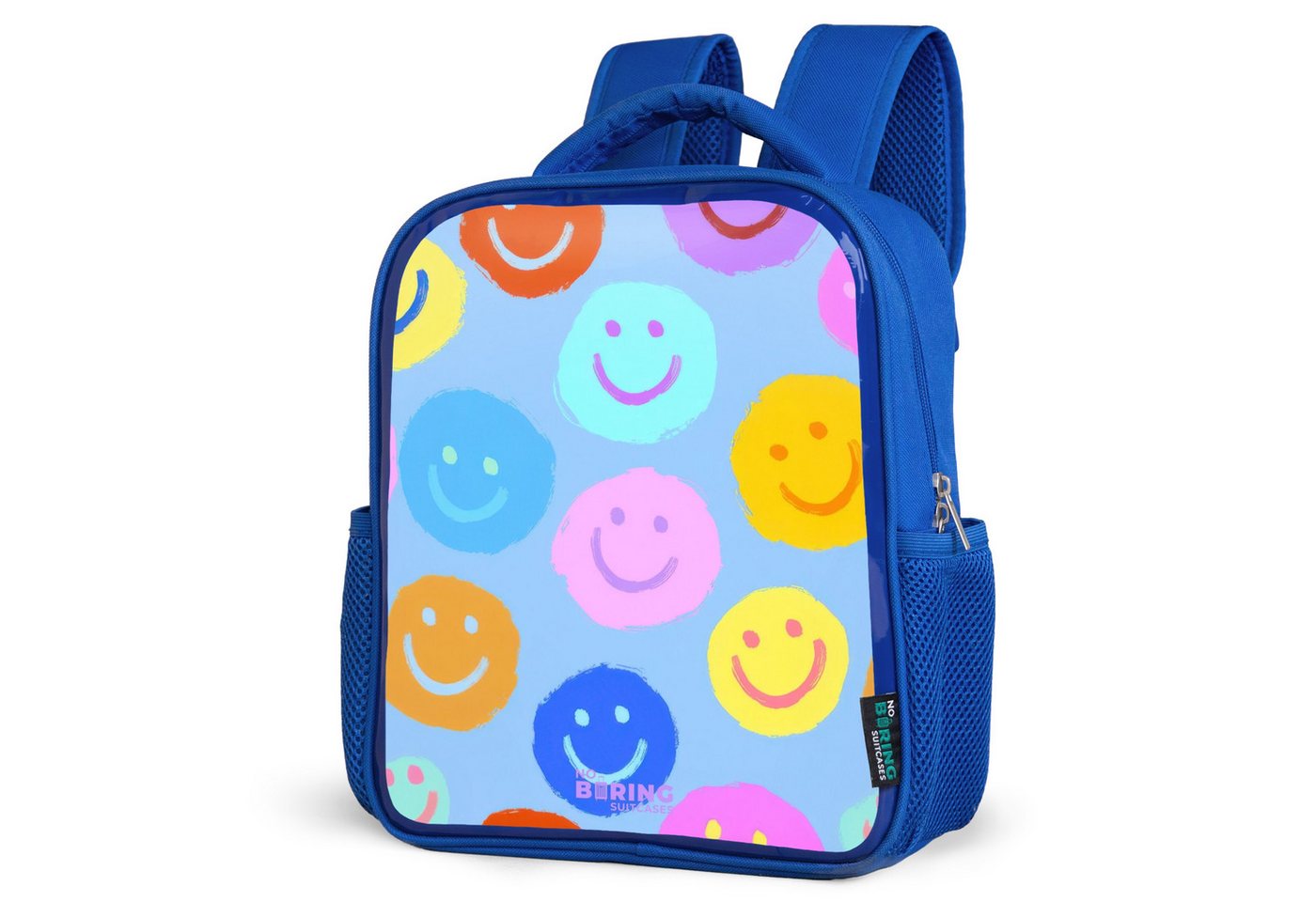 NoBoringSuitcases.com© Rucksack Heiteres Muster von Smileys, Kinderrucksack, Schulrucksack, Freizeitrucksack, Jungen, Kindergarten von NoBoringSuitcases.com©