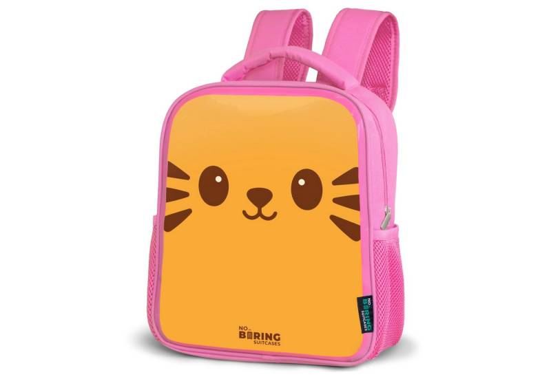 NoBoringSuitcases.com© Rucksack Katzengesicht, Kinderrucksack, Schulrucksack, Freizeitrucksack, Mädchen, Kindergarten von NoBoringSuitcases.com©