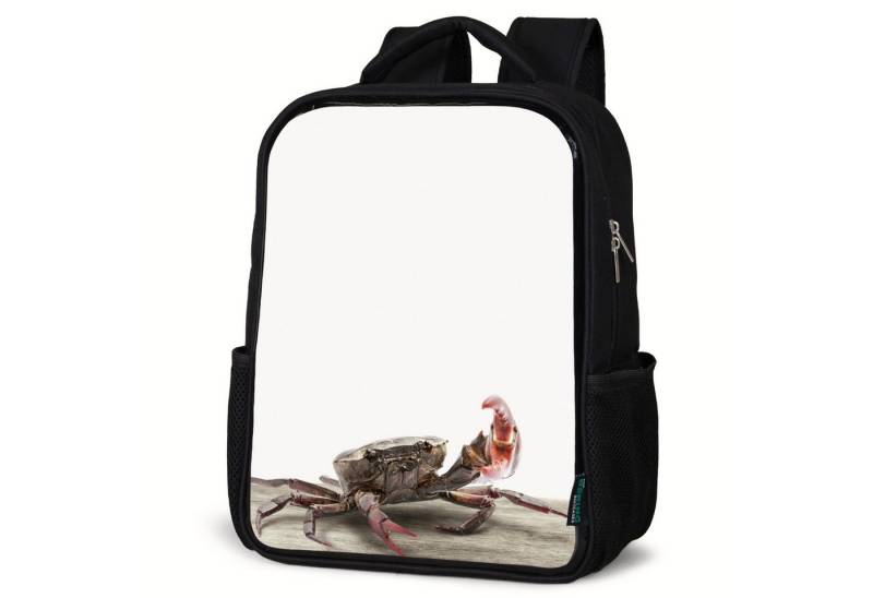 NoBoringSuitcases.com© Reisetasche Kinder - Krabbe - Meerestiere - Jungen - Mädchen - Kinder, Kinderrucksack Schwarz, Schulrucksack, Freizeitrucksack Jungen Mädchen von NoBoringSuitcases.com©