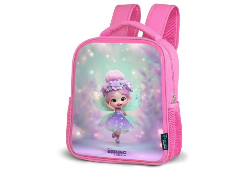 NoBoringSuitcases.com© Rucksack Lächelnde Blumenfee, Kinderrucksack, Schulrucksack, Freizeitrucksack, Mädchen, Kindergarten von NoBoringSuitcases.com©