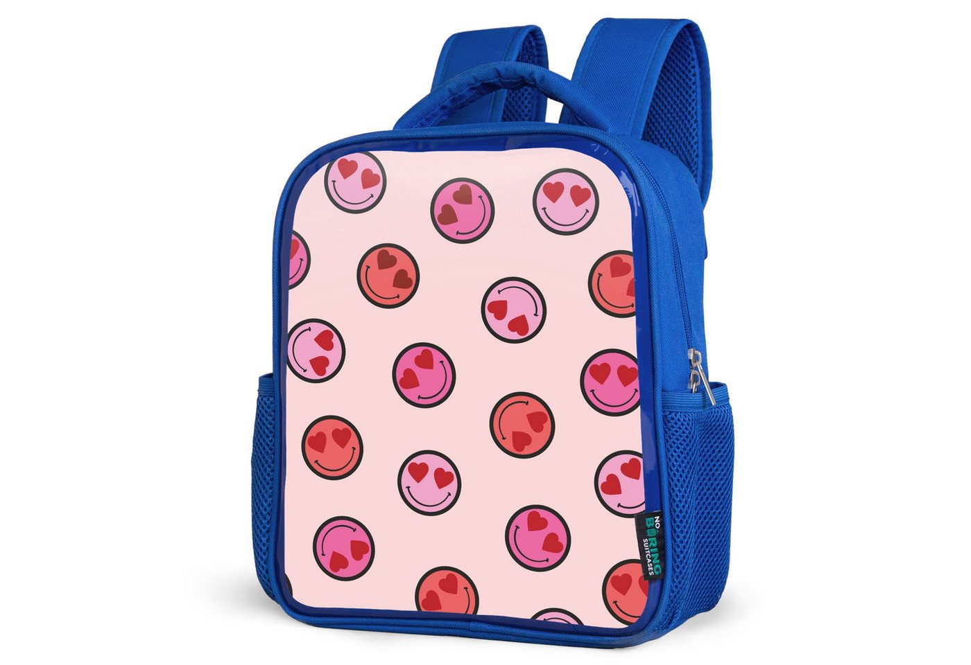 NoBoringSuitcases.com© Reisetasche Lächelndes Herz Regen, Kinderrucksack, Schulrucksack, Freizeitrucksack, Jungen, Kindergarten von NoBoringSuitcases.com©