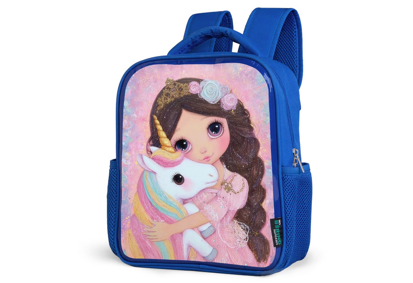 NoBoringSuitcases.com© Reisetasche Mädchen - Einhorn - Glitzer, Kinderrucksack, Schulrucksack, Freizeitrucksack, Jungen, Kindergarten von NoBoringSuitcases.com©