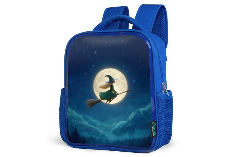 NoBoringSuitcases.com© Reisetasche Magischer Nachtflug der Hexe vor Vollmond, Kinderrucksack, Schulrucksack, Freizeitrucksack, Jungen, Kindergarten von NoBoringSuitcases.com©