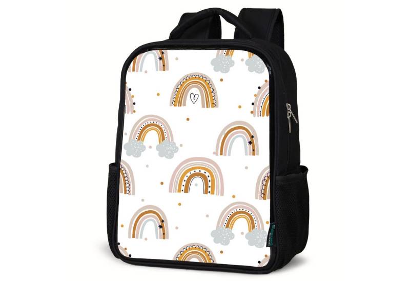 NoBoringSuitcases.com© Reisetasche Muster - Regenbogen - Mädchen - Polka dots, Kinderrucksack Schwarz, Schulrucksack, Freizeitrucksack Jungen Mädchen von NoBoringSuitcases.com©