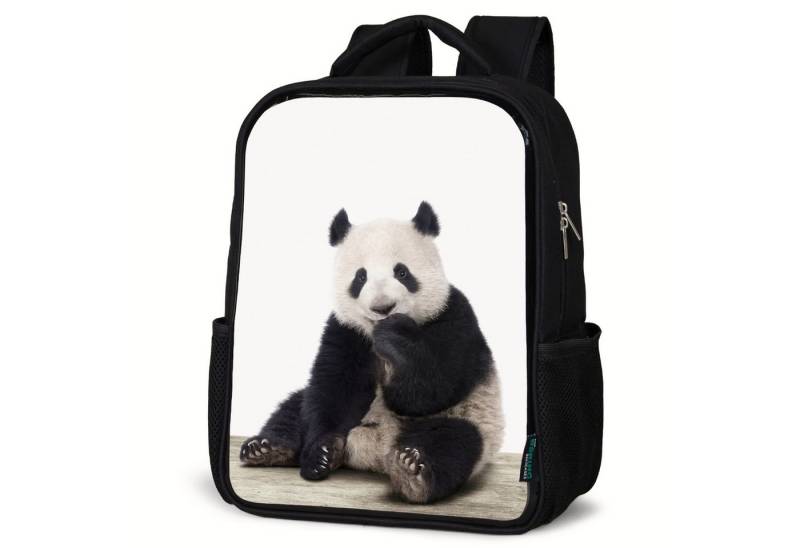 NoBoringSuitcases.com© Reisetasche Panda - Tiere - Jungen - Mädchen - Pandabär, Kinderrucksack Schwarz, Schulrucksack, Freizeitrucksack Jungen Mädchen von NoBoringSuitcases.com©