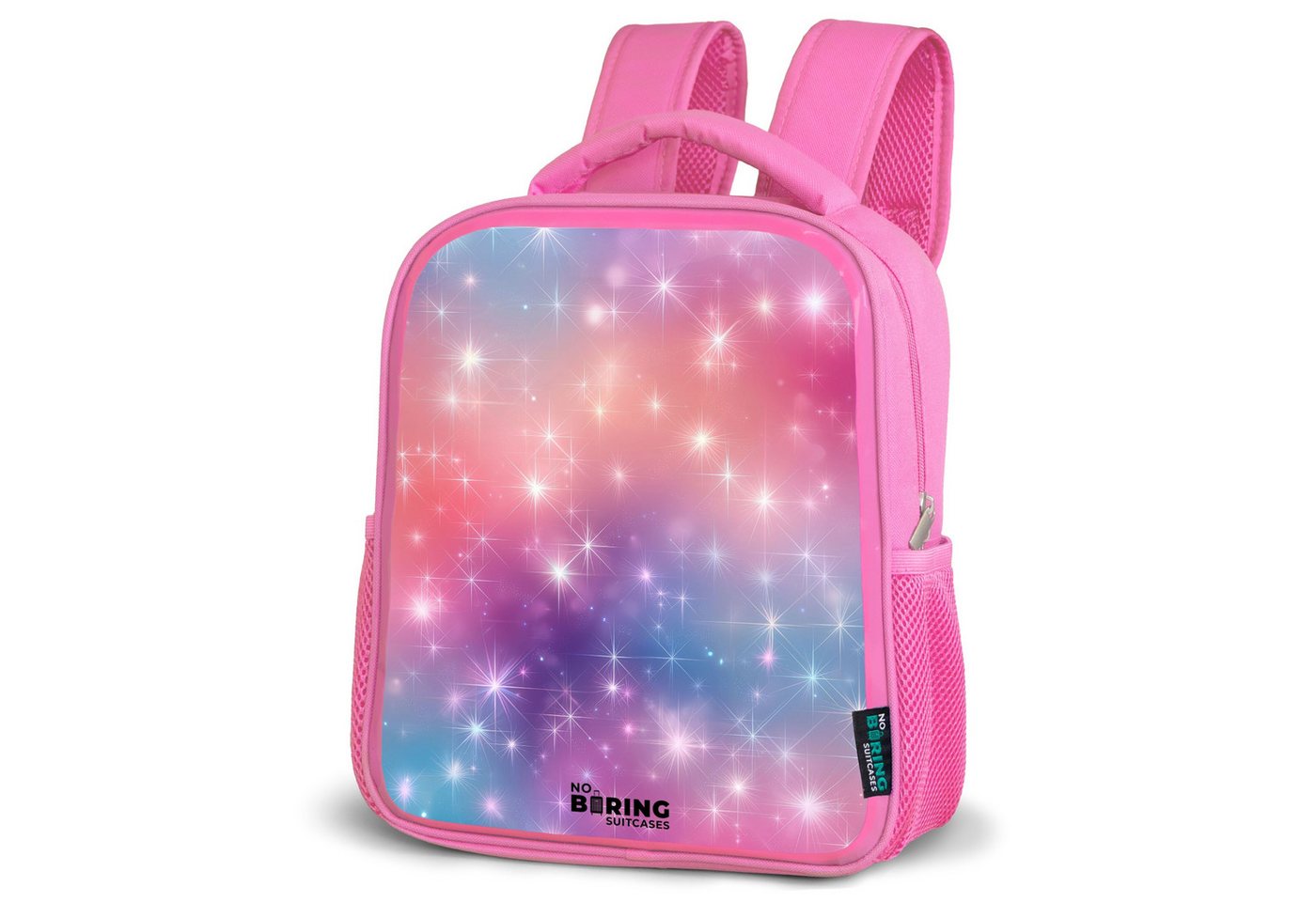NoBoringSuitcases.com© Rucksack Sterne - Abstrakt - Farben, Kinderrucksack, Schulrucksack, Freizeitrucksack, Mädchen, Kindergarten von NoBoringSuitcases.com©