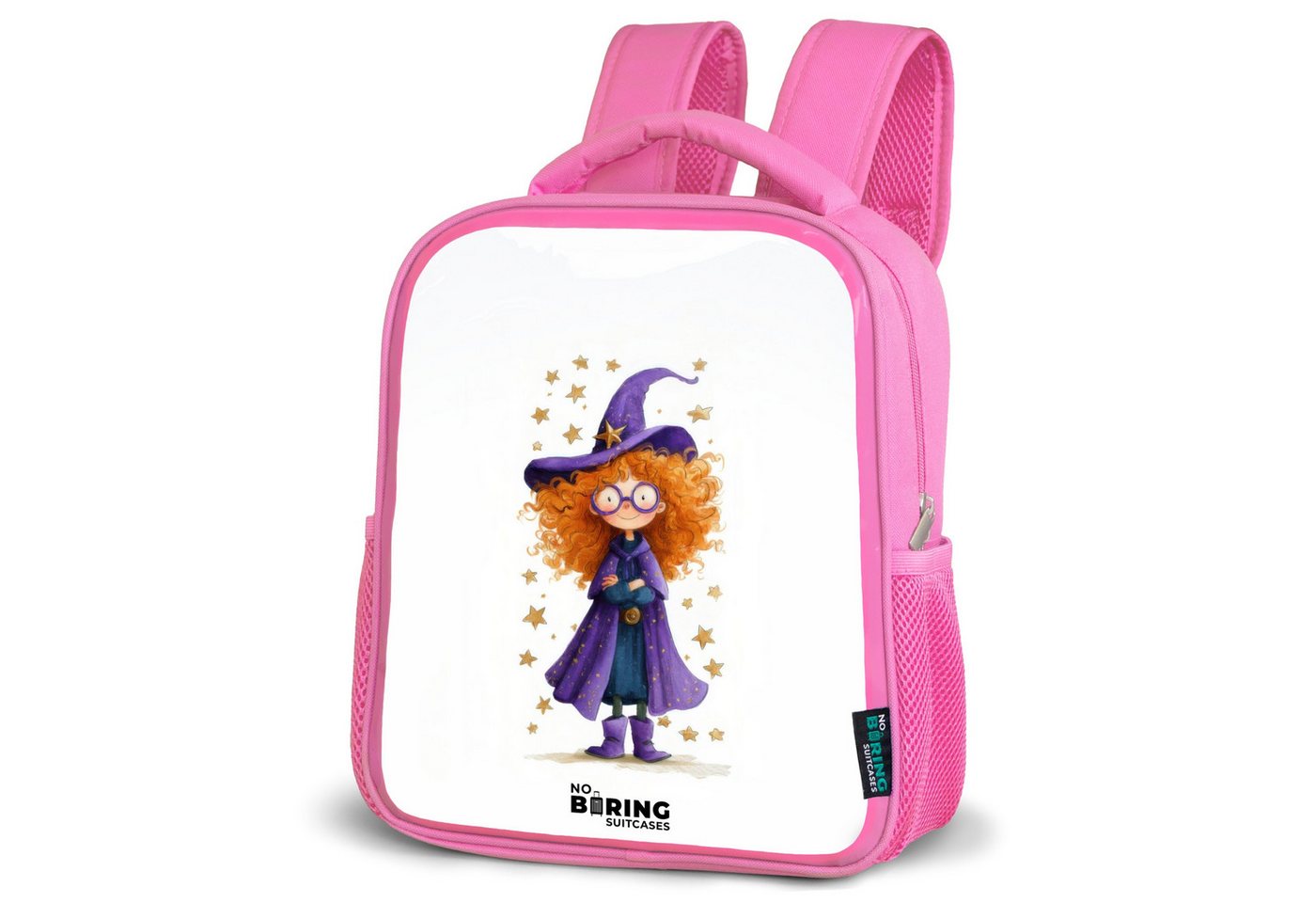 NoBoringSuitcases.com© Rucksack Sternenzauber mit Locken, Kinderrucksack, Schulrucksack, Freizeitrucksack, Mädchen, Kindergarten von NoBoringSuitcases.com©