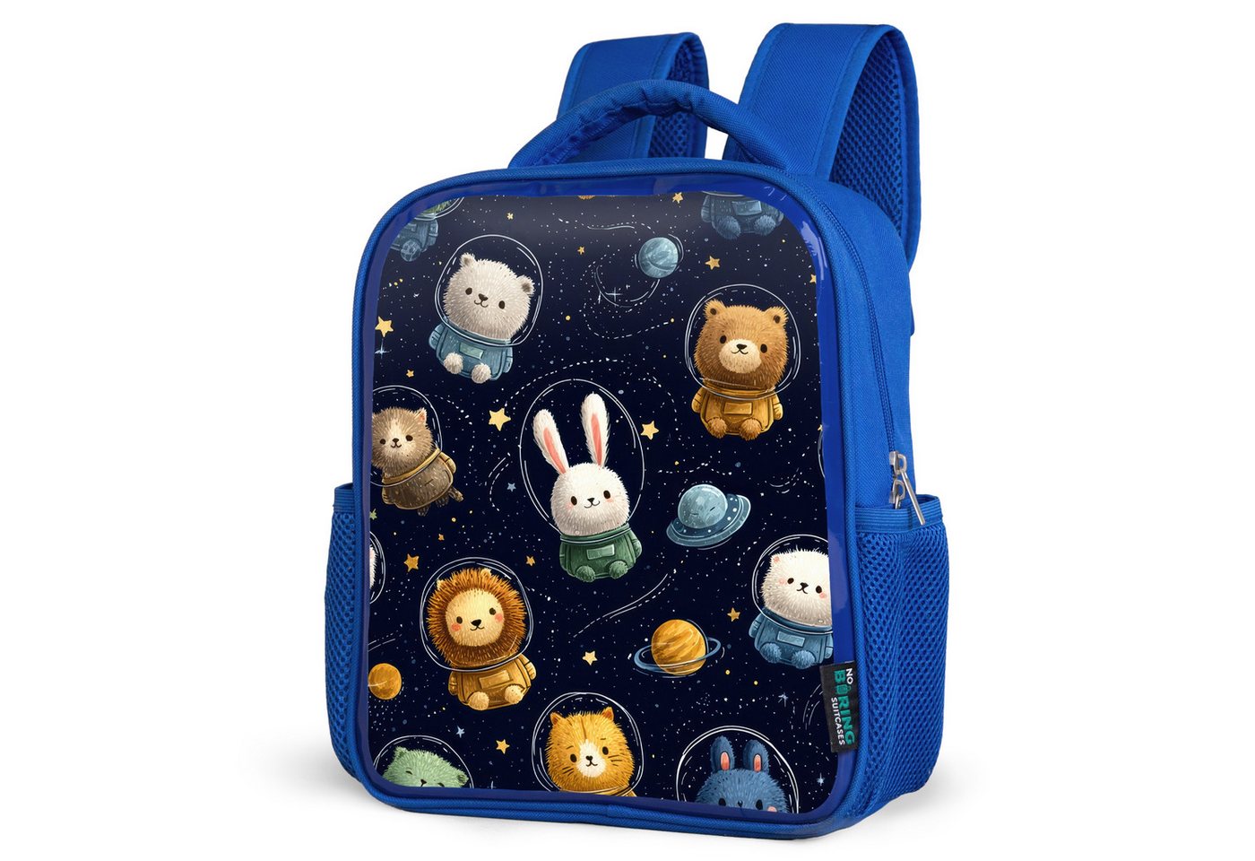 NoBoringSuitcases.com© Reisetasche Tiere - Sternenhimmel - Weltraum, Kinderrucksack, Schulrucksack, Freizeitrucksack, Jungen, Kindergarten von NoBoringSuitcases.com©