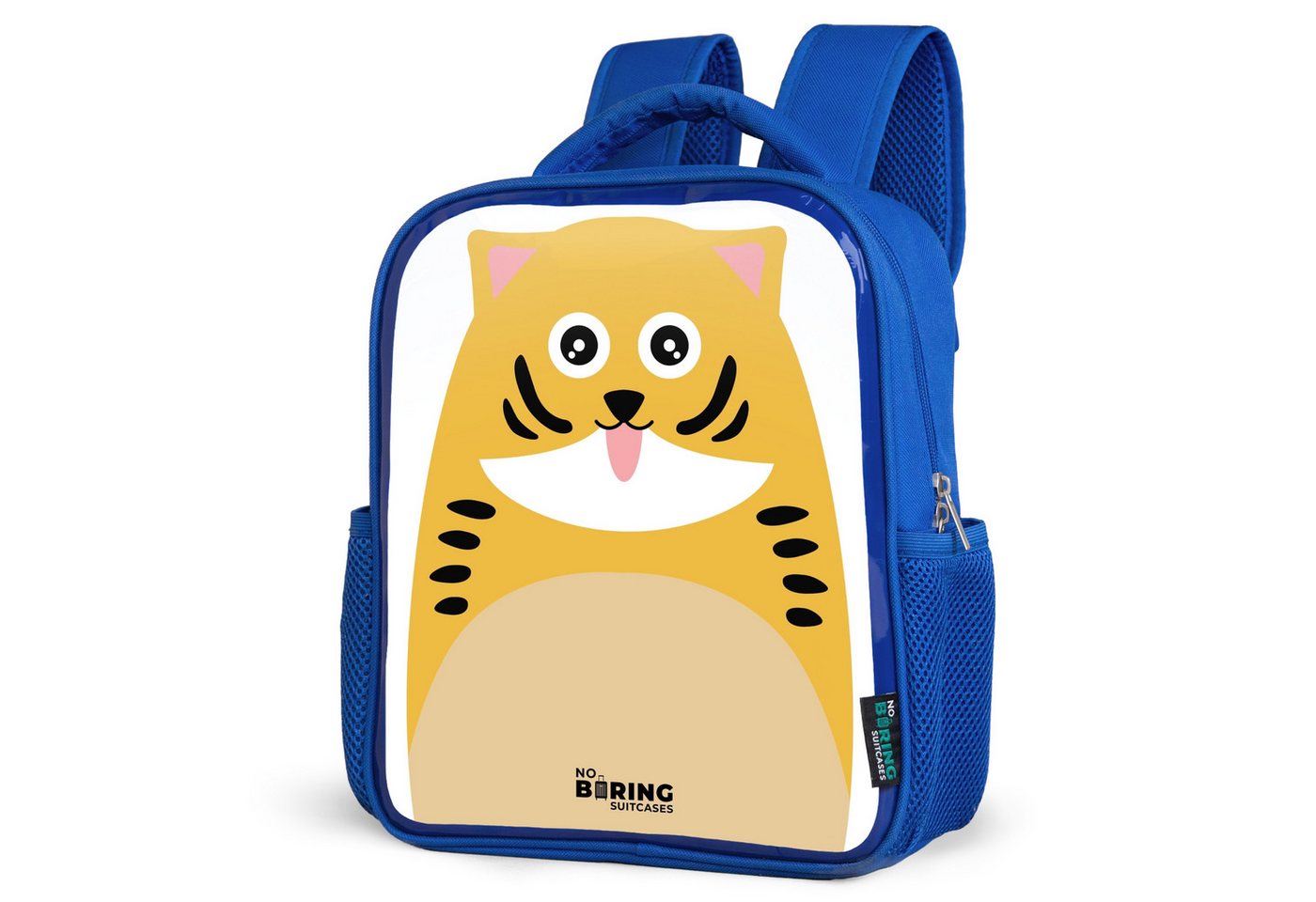 NoBoringSuitcases.com© Rucksack Tierporträt Tiger, Kinderrucksack, Schulrucksack, Freizeitrucksack, Jungen, Kindergarten von NoBoringSuitcases.com©