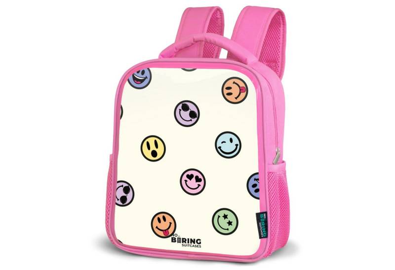 NoBoringSuitcases.com© Rucksack Verspielter Smiley-Mix, Kinderrucksack, Schulrucksack, Freizeitrucksack, Mädchen, Kindergarten von NoBoringSuitcases.com©