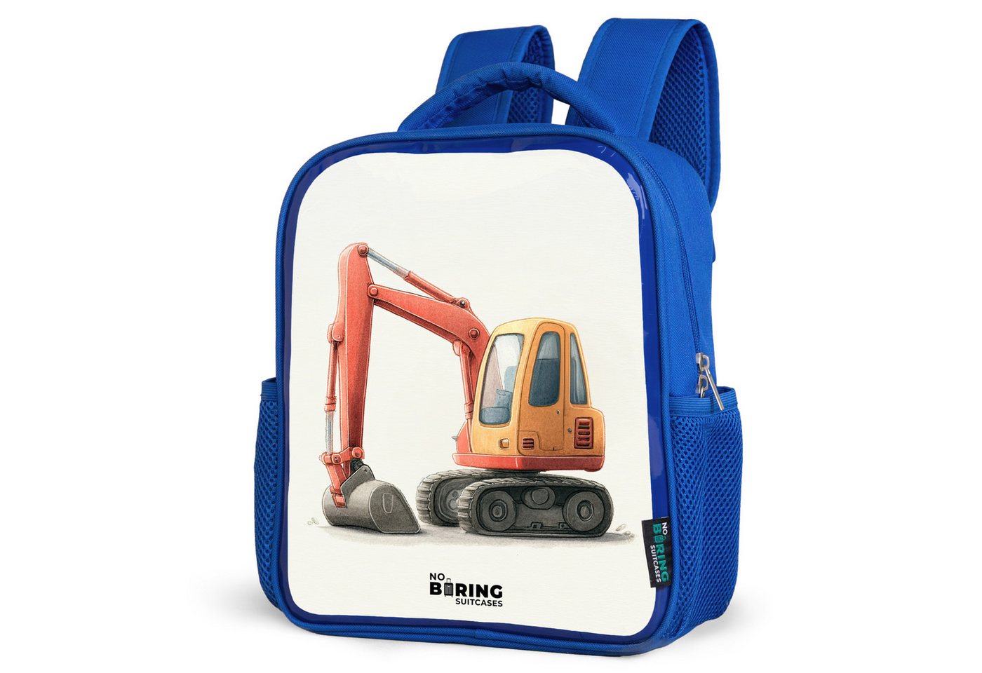 NoBoringSuitcases.com© Rucksack Bagger - Signiert - Orange, Kinderrucksack, Schulrucksack, Freizeitrucksack, Jungen, Kindergarten von NoBoringSuitcases.com©