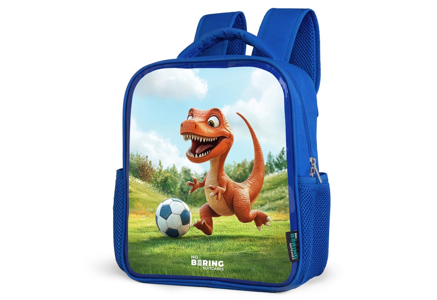 NoBoringSuitcases.com© Rucksack Fußball - Dino - Sport, Kinderrucksack, Schulrucksack, Freizeitrucksack, Jungen, Kindergarten von NoBoringSuitcases.com©