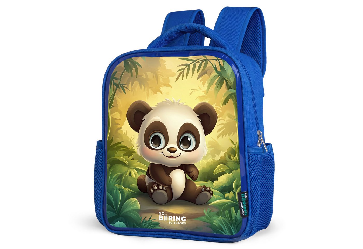 NoBoringSuitcases.com© Rucksack Panda - Bambuswald - Grün, Kinderrucksack, Schulrucksack, Freizeitrucksack, Jungen, Kindergarten von NoBoringSuitcases.com©