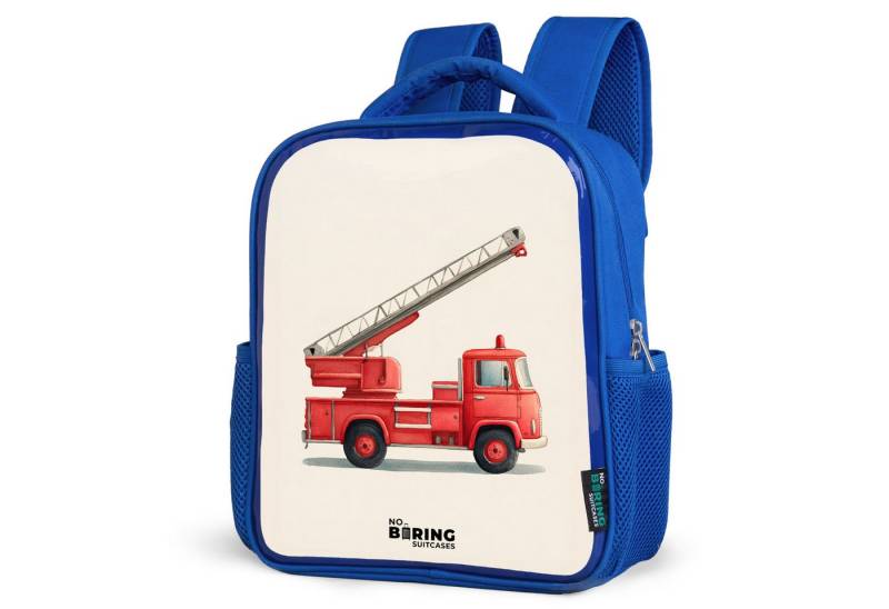 NoBoringSuitcases.com© Rucksack Feuerwehrauto - Signiert - Rot, Kinderrucksack, Schulrucksack, Freizeitrucksack, Jungen, Kindergarten von NoBoringSuitcases.com©