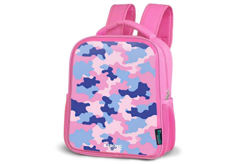 NoBoringSuitcases.com© Rucksack Tarnfarben - Rosa - Blau, Kinderrucksack, Schulrucksack, Freizeitrucksack, Mädchen, Kindergarten von NoBoringSuitcases.com©