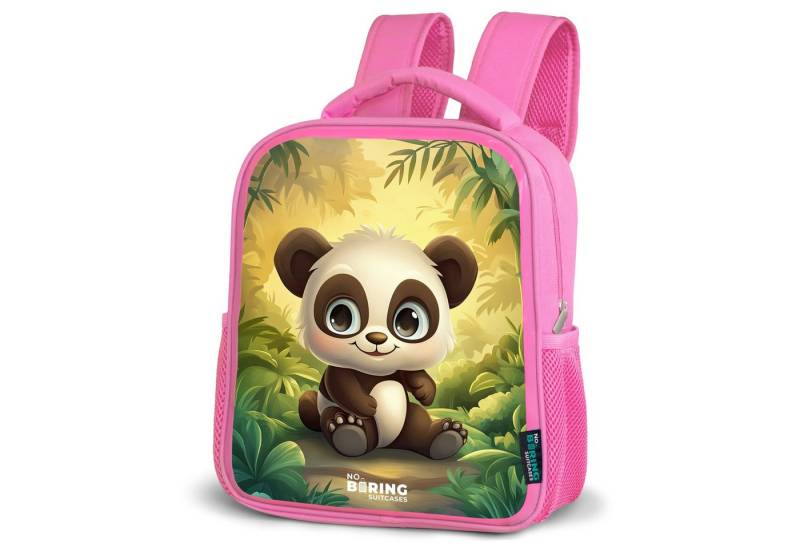 NoBoringSuitcases.com© Rucksack Panda - Bambuswald - Grün, Kinderrucksack, Schulrucksack, Freizeitrucksack, Mädchen, Kindergarten von NoBoringSuitcases.com©